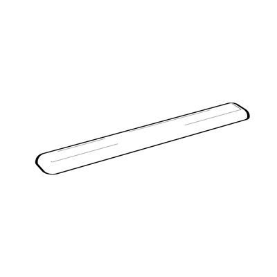 S - 19" Slim palm support - not compatible with Swivel Mouse Platform